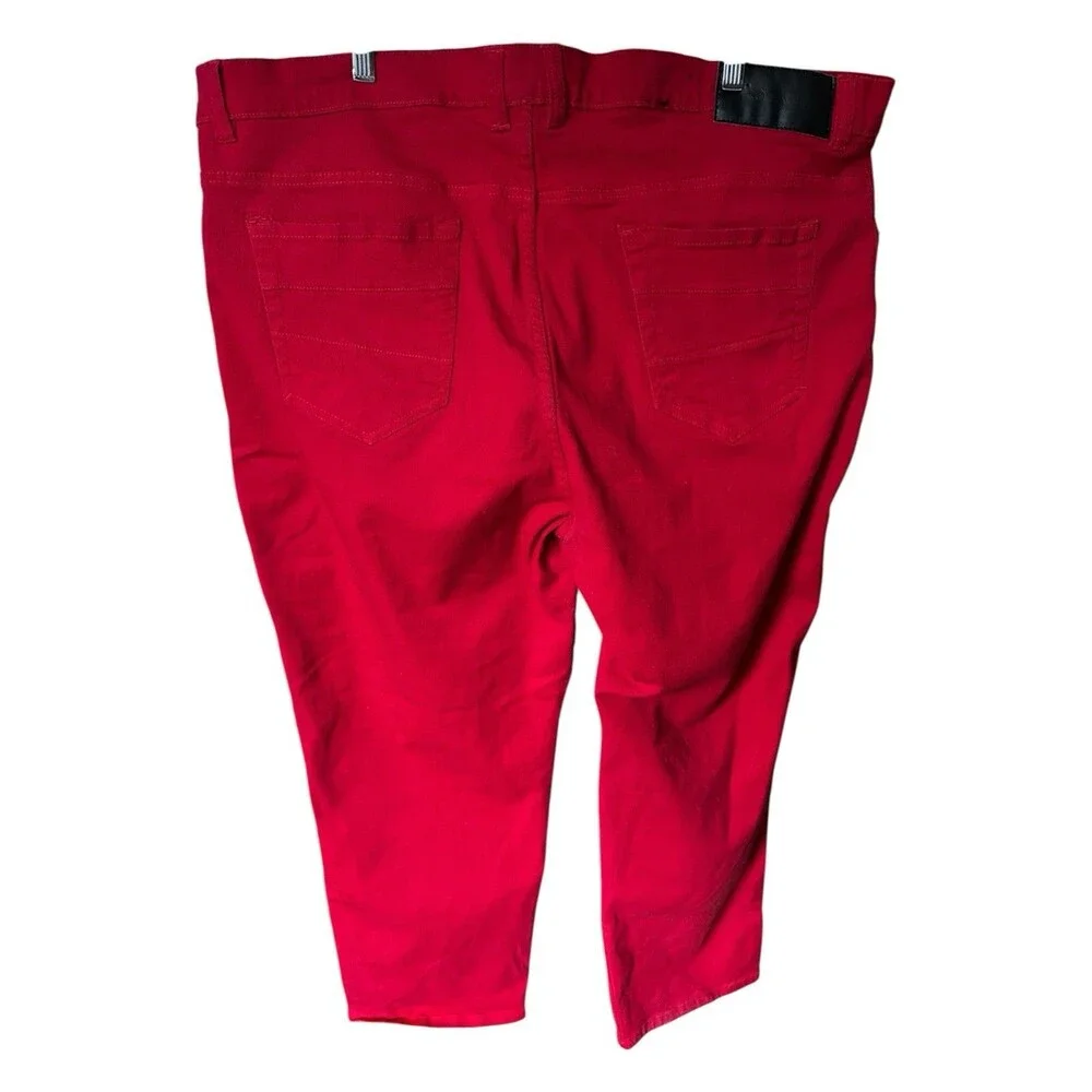 ROCAWEAR Red Black Y2K Streetwear 90s Jeans Men's 46 x 29